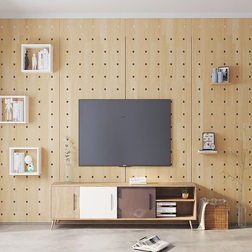 洞洞板置物架配件定制訂制定做尺寸墻面實木木質屏風展示架電表箱J-110公司貨