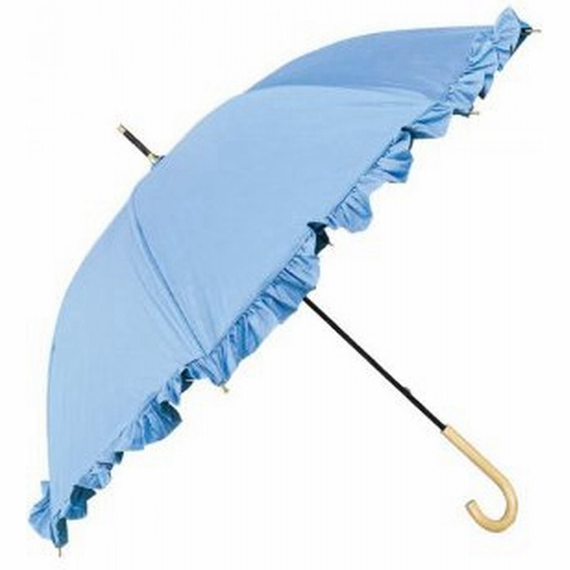 Waterfront Denim Frill Parasol 日傘 ショート丈 サックスブルー Dfp 1s50 Sh Sb キャンセル返品不可 通販 Lineポイント最大get Lineショッピング