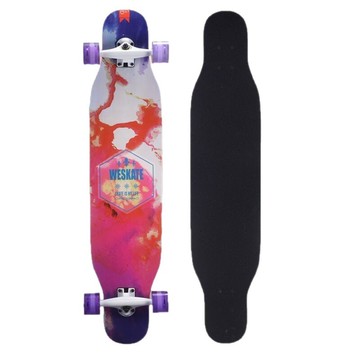 跨境初學者長板滑板男女生舞板成年青少年刷街四輪滑板車初學友好【北歐居家生活】