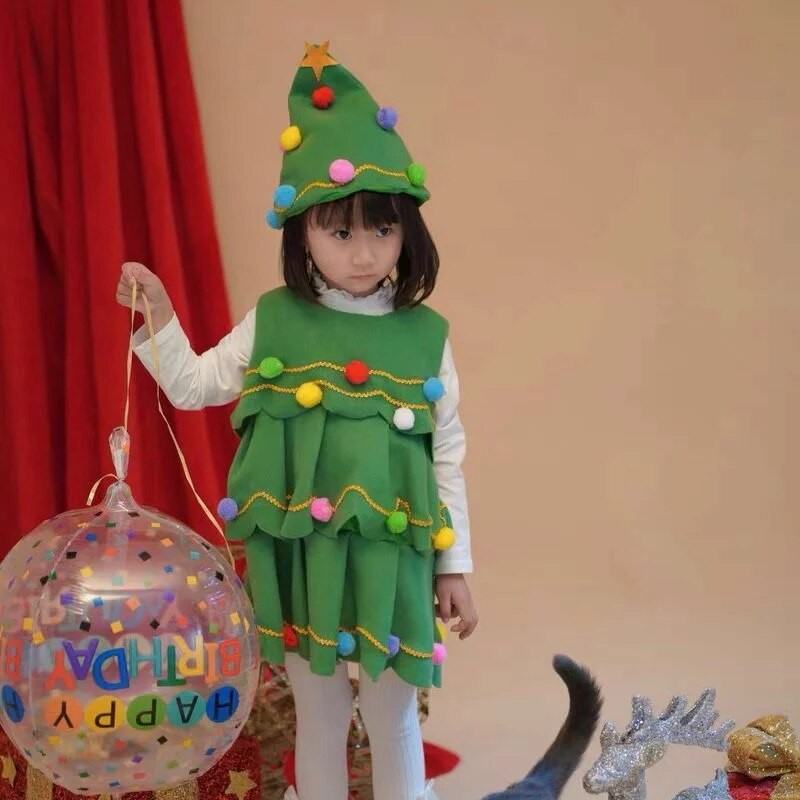 サンタコスプレサンタクリスマスツリーコスプレ衣子キッズベビー