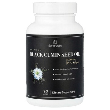 Sunergetic, 優質黑種草籽油，90 粒軟膠囊（每粒軟膠囊 500 毫克）