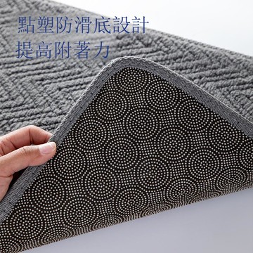提花彎條絨家用浴室吸水地墊客廳臥室地毯衛生間門口防滑腳墊批發[DD190109]
