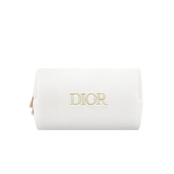 Dior 迪奧 絲絨白色化妝包