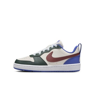 NIKE 耐吉 經典 皮革 男女大童休閒鞋-米多色 COURT BOROUGH LOW RECRAFT (GS)-DV5456300