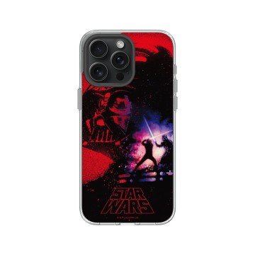 iPhone 15 Pro Max Clear 透明 - 迪士尼-星際大戰 Star Wars - 絕地大反攻：路克天行者&達斯維德-海報系列