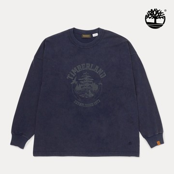 【限店販售】東京設計系列深藍色長袖T恤|A2EZ1451