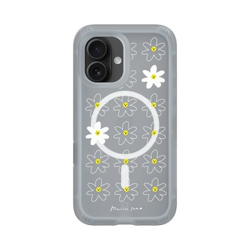 iPhone 16 AirX 流變灰 - MacaronToe 馬卡龍腳趾 - 小花生氣了 Angry Flowers