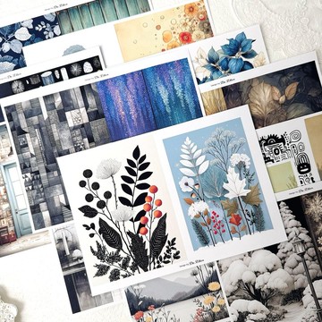 背景貼紙組 - ( Z782 ~ Z787 ) 各 1 張