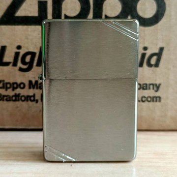 【現貨附發票】美國 Zippo 打火機 正品  Vintage 1937復刻版  鍍鉻切角拉絲紋  (型號230)