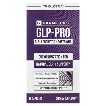 Triquetra Health, PX Therapeutics™，GLP-Pro™ GLP-1 益生菌 + 益生素，30 粒膠囊