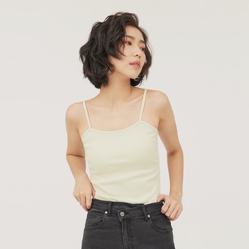 【ERSS】基礎打底內搭可外穿羅紋背心  米白  【K70243】