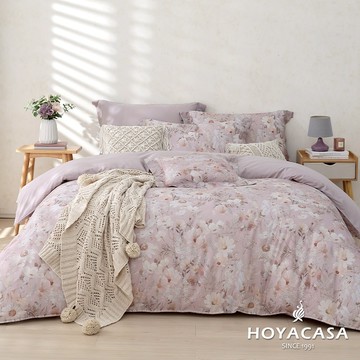 HOYACASA 抗菌天絲兩用被床包組｜蜜香花忻｜(雙人/加大)
