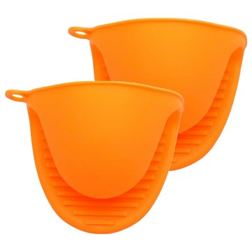 加厚防燙夾隔熱夾硅膠隔熱手套  顏色隨機  1雙