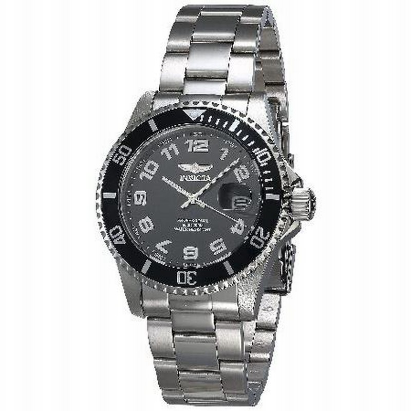 Invicta Bolt Men 40mm Stainless Steel Stainless Steel Black dial