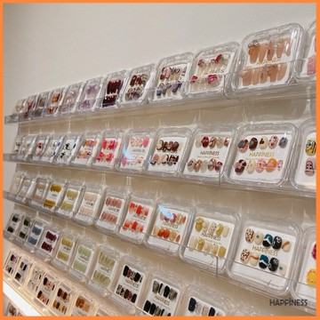 透明壓克力穿戴甲展示牆 指甲油展示架 牆上壁掛 書架美甲店 指甲油 收納展架