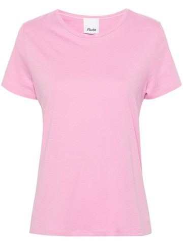 Allude - jersey cotton T-shirt - women - Cotton - S - Pink