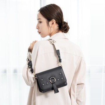 百變換蓋真皮風琴小方包 - 艾莉塔