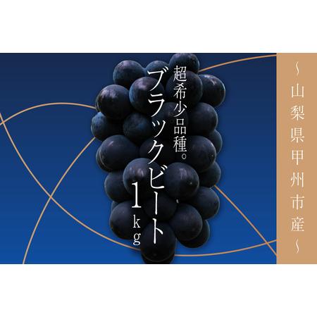 ふるさと納税 山梨県甲州市産ブラックビート 約1kg（2房）（SHP）B-500 山梨県甲州市