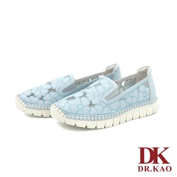 【DK 氣墊鞋】優雅繡花氣墊女鞋 71-4232-71 淺藍