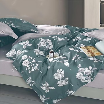 貝淇小舖 60支純天絲銀離子AB版床包  被子 + 床墊套 + 枕套組 (床包152 x 188cm + 被套182 x ...  雙人 (床包152 x 188cm + 被套182 x 212cm + 枕套47 x 75cm  瑞好藍