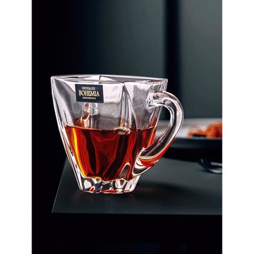 捷克BOHEMIA水晶玻璃咖啡杯進口杯子6只裝精致下午茶杯歐式咖啡杯