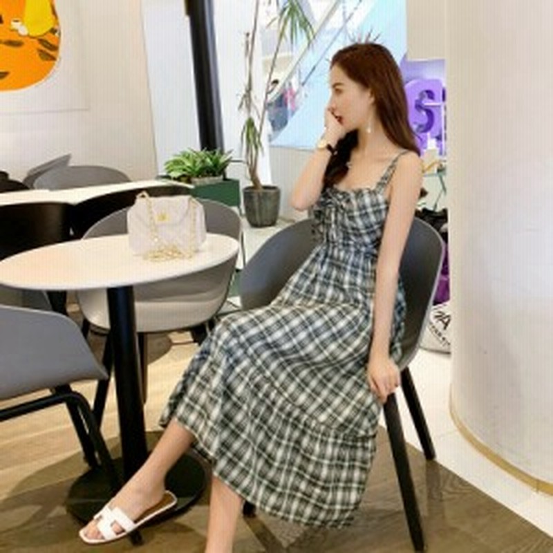 タータンチェック ワンピース レディース ひざ下 ノースリーブ チェック柄 フレア 大人可愛い フェミニン ガーリー こなれ感 上品 お嬢様 通販 Lineポイント最大1 0 Get Lineショッピング