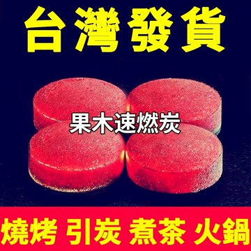 💥台灣發貨 急速發貨💥 速燃果木炭 一條10片 果木炭 速燃碳 燒烤果木炭 引火碳 圍爐煮茶炭 助燃碳 燒烤 烤肉 炭火
