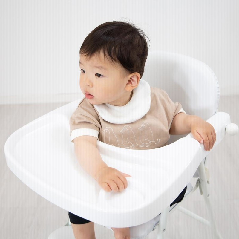 パイプハイチェアー ベビー 子ども用 テーブル付き ブラック