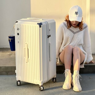 行李箱 旅行箱 拉桿箱 輕便萬向輪 出國學生登機箱大容量拉桿箱多功能行李箱男女學生旅行箱減震剎車輪密碼箱