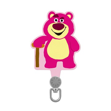 【正版授權】Pixar玩具總動員-熊抱哥杵拐杖旋轉手機掛片/夾片