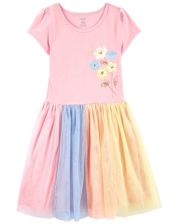 Kid Floral Jersey Tutu Dress