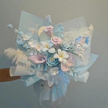 🌷扭一扭🌷 扭扭棒花束diy手作材料包自制玫瑰大束花送朋友閨蜜生日禮物 手作花束 畢業花束 交換禮物