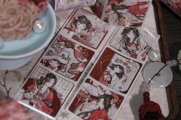 花燈霽 霓裳季 PVC 白墨工藝 封口貼