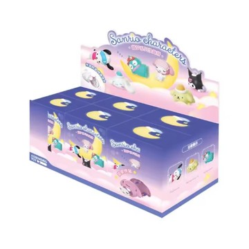 小禮堂 Sanrio 三麗鷗大集合 組裝公仔 全套盲盒6入組 (睡覺款)