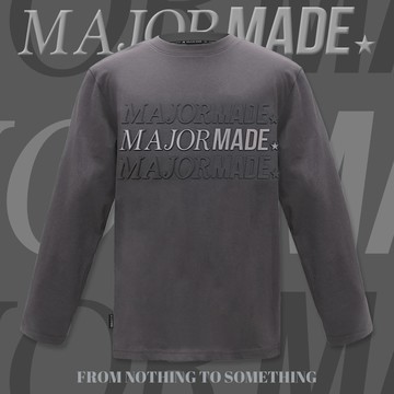 立體浮雕MAJOR薄長TEE