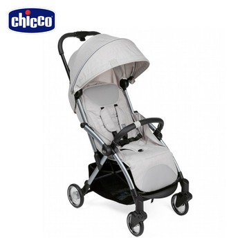 義大利 chicco - Goody Plus魔術瞬收手推車 外出｜登機-迷霧灰