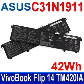 ASUS C31N1911 電池 B31N1911 A413 F413 K413 X413 M413 F413F TM420UA K433FA TP420 TP470EA X421 X1502ZA