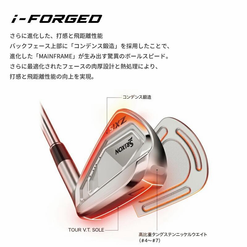 カスタム スリクソン ZXi5 アイアン 2024 単品販売 ダイナミック