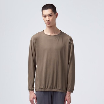 不可退換 /深層瞬眠-圓領長袖上衣-綠