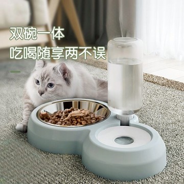 狗碗狗盆貓碗雙碗寵物用品自動飲水食盆狗狗貓咪碗水碗防打翻飯盆