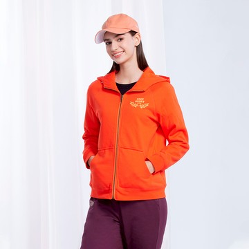 經典FS胸前小標細絨連帽外套(2色)