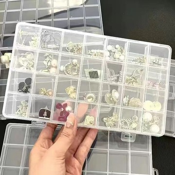 臺灣/現✨收納盒 帶鎖盒 首飾盒【廠家清倉】首飾收納盒飾品串珠項鍊耳釘髮夾火漆印章美甲收納盒