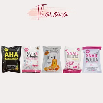 Thaivana🇹🇭Collagen/Vit C/Arbutin/AHA/Snail White 泰國柔膚肥皂 80g