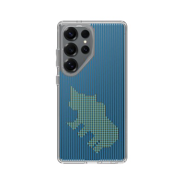 Galaxy S25 Ultra Clear 透明 - The Wildlife Collection 動物野境系列 - 黑犀牛 - 線條版