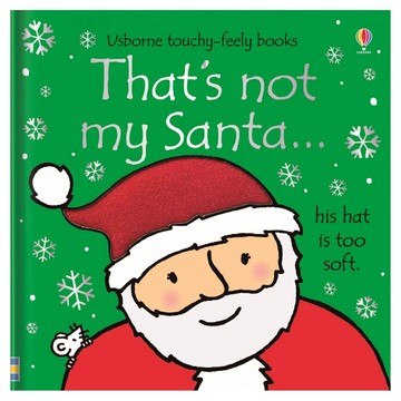 USBORNE KOREA touchy-feely books 這不是我的聖誕老公公，his hat is too soft