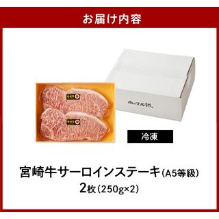 ふるさと納税 宮崎牛サーロインステーキ2枚（A5等級）　N061-ZC401 宮崎県延岡市
