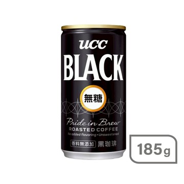 UCC無糖黑咖啡185g