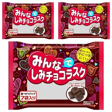 NIKKOH 日幸製菓 可可風味麵包丁  3個  70g