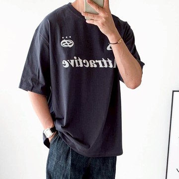 正韓ATTRC 印花棉料寬鬆短袖上衣 4色 YUPPIE 預購商品 0603