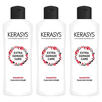 KERASYS 損傷修護洗髮精 額外護理  180ml  3瓶